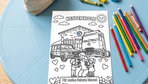 Der Muttertag - Mamis ganz besonderer Tag - steht bald schon vor der Tür. Greifen Sie mit Ihren Kindern oder Enkeln zu den Buntstiften und malen Sie jetzt das Kestenholz Muttertagsbild aus.&nbsp;
Viel Glück und Spass beim Malen.
PDF herunterladen