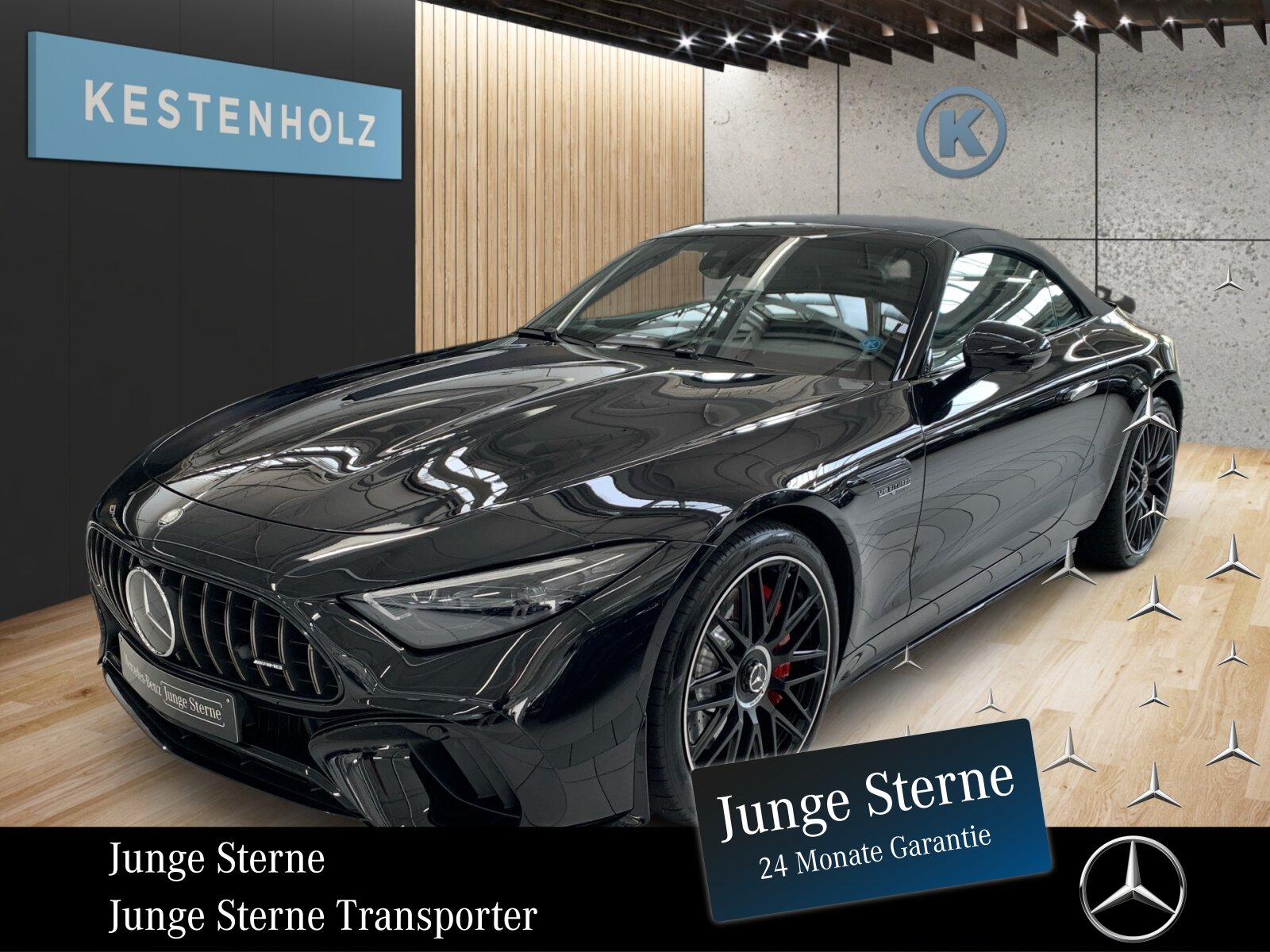 Ausstattungslinien und -Pakete:  AMG Aerodynamik-Paket,   AMG Night-Paket:  AMG Night-Paket II,   ENERGIZING Paket Plus,   Fahrassistenz-Paket:  Laderaum-Paket,   Memory-Paket:  Park-Paket mit Rückfahrkamera:  Premium Plus,   Spiegel-Paket:  USB-Paket PlusExterieur:  53,3 cm (21") AMG Schmiederäder im 10-Doppelspeichen-Design,   AIRPANEL,   AMG Einstiegsleisten mit "AMG" Schriftzug, beleuchtet und mit Wechselcover,   AMG Lichtinszenierung,   AMG Ride Control Fahrwerk:  Außenspiegel elektrisch anklappbar:  Bremssattel rot lackiert,   Designschlüssel mit Chromapplikationen,   DIGITAL LIGHT mit Projektionsfunktion,   Fahrzeug mit Linkslenkung,   Hintere Sensoren für Spurhalte-Assistent,   Identifikationsschild mit VIN-Nummer,   MAGIC VISION CONTROL,   Motor-Restwärmenutzung,   Motorsound-System (AMG Real Performance Sound),   Produktschutz Teilschutz,   Projektionsfunktion für Linien,   Radgroesse 21" Mischbereifung Variante 1 AMG,   Scheinwerfer und Heckleuchten abgedunkelt,   Schwarz lackierte Kühlerlamellen,   SPEED- + LOADINDEX 103Y XL + 104Y XL,   Steuer-Code - Funktion GSR-ISA,   Steuercode Demo Car,   Steuercode Demo Car MIG,   Steuercode Umstellung WLTP mit RDE,   Stoffverdeck schwarz:  Typkennzeichen auf Heckdeckel und Kotflügeln in Hochglanzschwarz,   Vorrüstung für Projektionsfunktion Animationen,   Vorrüstung für Projektionsfunktion SymboleInterieur:  Ambientebeleuchtung:  AMG Lenkradtasten,   AMG Performance Lenkrad in Leder Nappa / Mikrofaser MICROCUT,   AMG Zierelemente Carbon,   Automatische Restkofferraum-Abtrennung,   Bedienungsanleitung und Serviceinformation - deutsch,   Beifahrersitz mit Gewichtserkennung,   Cupholder,   Headbags im Fond,   Innenhimmel Stoff schwarz,   Klimatisierungsautomatik Thermotronic:  LEDER / NAPPA / SEMIANILIN,   Multikontursitze für Fahrer und Beifahrer,   Sonnenblende ausziehbar,   Steckdose im KofferraumMultimedia:  Android Auto:  Apple CarPlay:  Burmester® Surround-Soundsystem:  Digitales Radio:  Erweiterte Funktionen MBUX:  Fahrerdisplay,   Festplatten-Navigation:  Head-Up Display:  Headunit Länderset für ECE (NTG 7),   Kabelloses Ladesystem für mobile Endgeräte vorn:  Kommunikationsmodul (LTE) für die Nutzung von Digitalen Extras,   MBUX Augmented Reality für Navigation:  MBUX Multimediasystem:  MBUX Navigation Premium,   Mercedes-Benz Notrufsystem:  Remote Services Premium,   Smartphone Integration:  Soundpersonalisierung,   Sprache Kombiinstrument - deutsch,   Techn. Kommunikationsmodulvariante für ECE,   Vorrüstung für digitalen Fahrzeugschlüssel für Smartphone,   Vorrüstung für digitales Radio:  Vorrüstung für MBUX Entertainment Plus,   Vorrüstung für Navigationsdienste,   Vorrüstung Live Traffic Information:  Zentraldisplay:Komfort und Umwelt:  360°-Kamera:  Adaptiver Fernlicht-Assistent Plus:  Airscarf:  Aktiver Geschwindigkeitslimit-Assistent:  Aktiver Park-Assistent:  Aktiver Spurhalte-Assistent:  Aktiver Spurwechselassistent,   AMG SPEEDSHIFT MCT 9G,   Ausweichunterstützung (Ausweichassistent),   Erweitertes automatisches Wiederanfahren im Stau,   Fahrassistenz-System: Rettungsgassen-Assistent,   Gepäckraumklappen-Fernschließung,   Hands-Free Access,   Hinterachslenkung:  i-Size Kindersitzbefestigung Beifahrersitz,   Innen- und Außenspiegel automatisch abblendend,   ISOFIX Kindersitzverankerungen:  KEYLESS-GO mit flächenbündigen Türgriffen,   KEYLESS-GO Start-Funktion:  Kraftstofftanksystem für EU6d-Norm:  Lenkradheizung:  MBUX Interieur-Assistent,   Nothalt-Assistent mit Hands-off Spurwechsel Software,   Passive Personenanwesenheitserinnerung,   Sitzklimatisierung für Fahrer und Beifahrer:  Streckenbasierte Geschwindigkeitsanpassung,   Verkehrszeichen-Assistent:Sicherheit:  Aktiver Abstands-Assistent DISTRONIC:  AMG Hochleistungs- Verbundbremsanlage,   Deaktivierung Schließrückmeldung über Fanfare,   Distronic Plus Querunterstützung (DTR+Q),   Einbruch- und Diebstahlwarnanlage mit Vorrüstung für Kollisionserkennung:  Fingerabdrucksensor,   Fond-Sicherheitsgurt mit Gurtkraftbegrenzer,   Fondgurt-Statusanzeige im Instrumenten-Display,   GUARD 360° Fahrzeugschutz Plus,   Innenraumabsicherung,   PRE-SAFE ® -System:  Rating Länderset EURO-NCAP,   Reifendruckkontrolle (RDK):  Sidebags:  Vorrüstung für GUARD 360° ServicesWeiteres:  AMG-FAHRZEUG-BAUMUSTER PERFORMANCE/HIGH,   COLDEND TECHNIK TYP 0,   CONTROL CODE WLTP 3RD ACT,   HOTEND TECHNIK TYP II-A,   Kältemittel 1234yf.